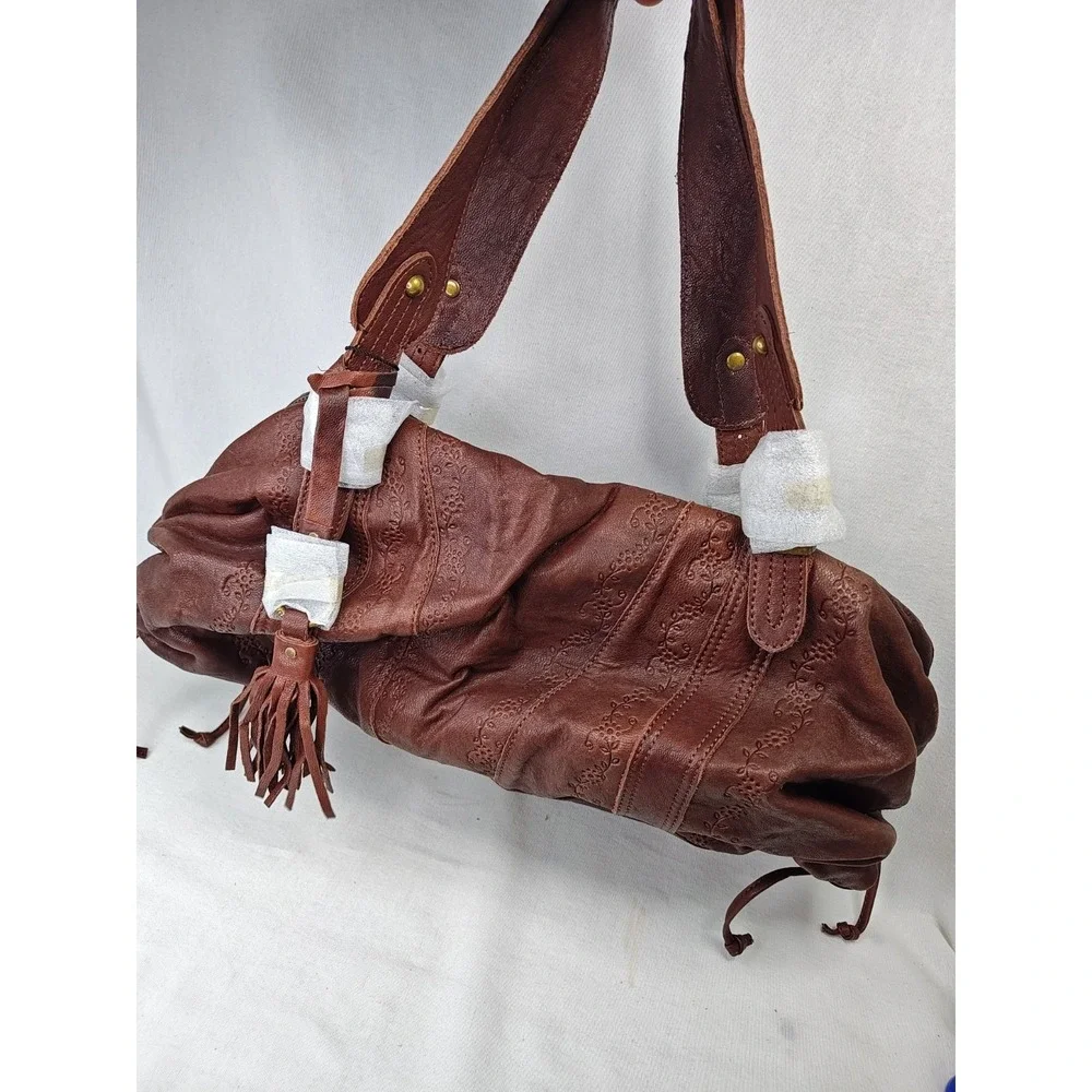 Hobo International Visalia Shoulder Bag NWT Mocha Brown Leather Satchel Purse